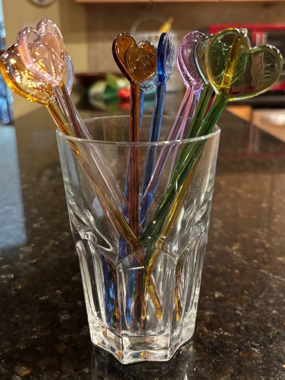 Glass Swizzle Sticks SET OF 12 NWOT